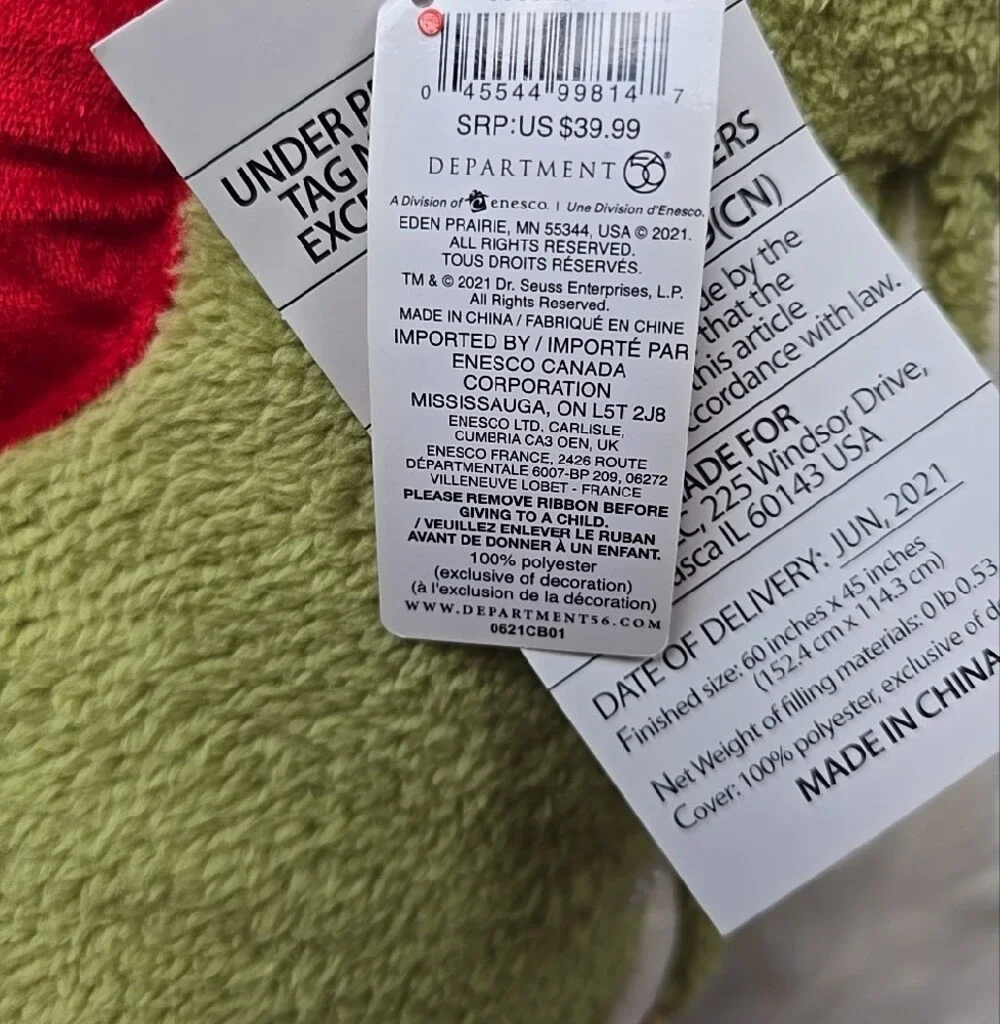 Grinch Holiday Blanket